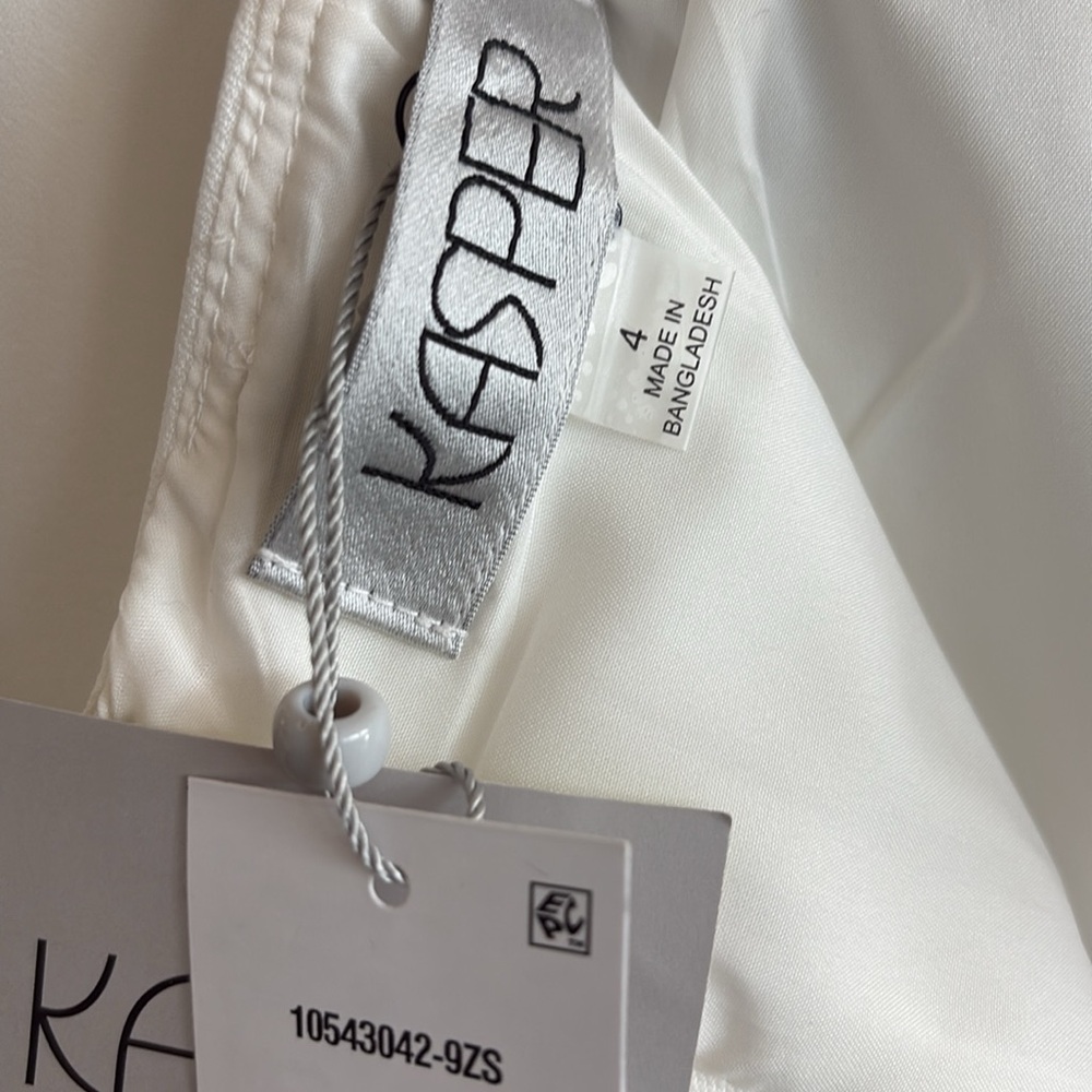 NWT Kasper Vanilla Pencil Skirt Knee-Length - Picture 4 of 5